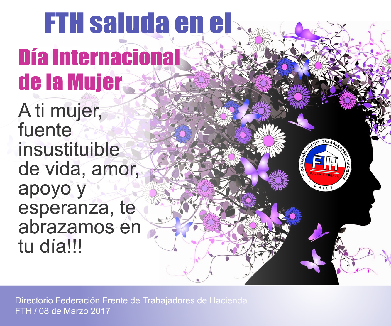 08/Marzo! Saludo FTH en el Día Internacional de la Mujer
