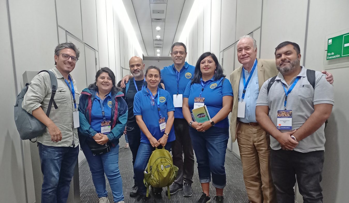 Dirigencias de asociaciones afiliadas a la FTH presentes en el inicio de la XX Asamblea Extraordinaria de la ANEF