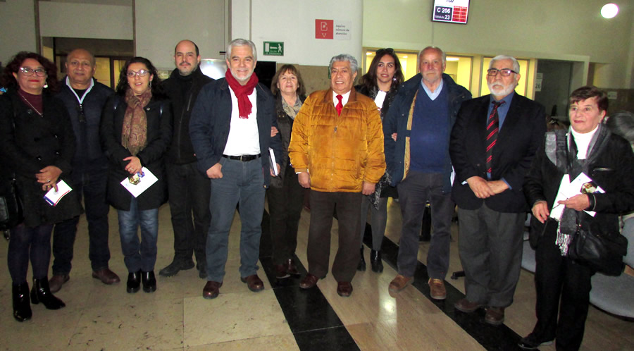FTH en ceremonia de instalación Placa Conmemorativa a Clotario Blest Riffo