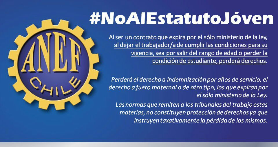 Razones para rechazar el Estatuto para Jóvenes (boletín 8996)