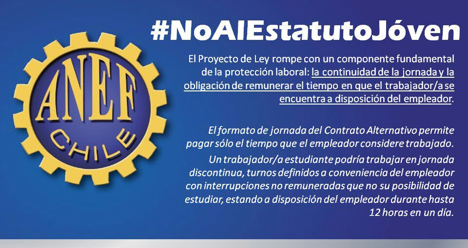 Razones para rechazar el Estatuto para Jóvenes (boletín 8996)