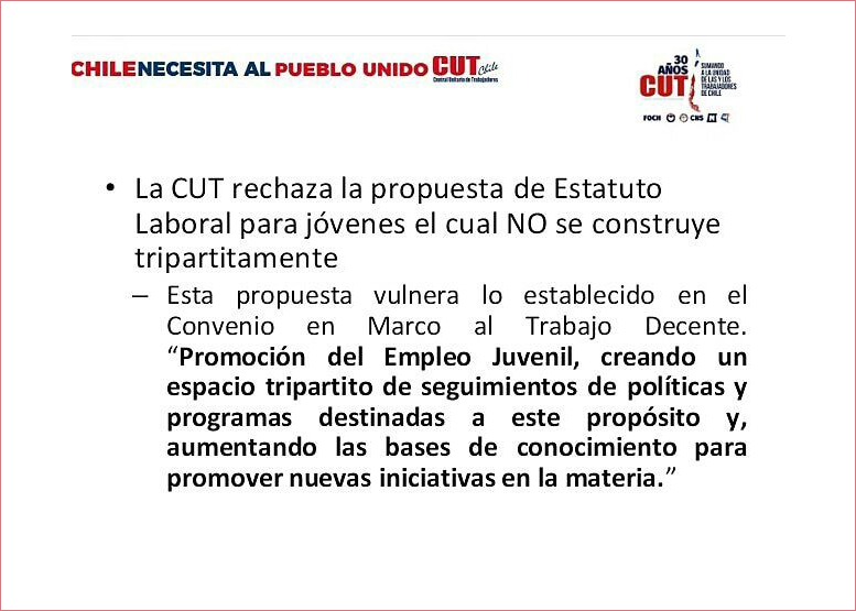 Razones para rechazar el Estatuto para Jóvenes (boletín 8996)